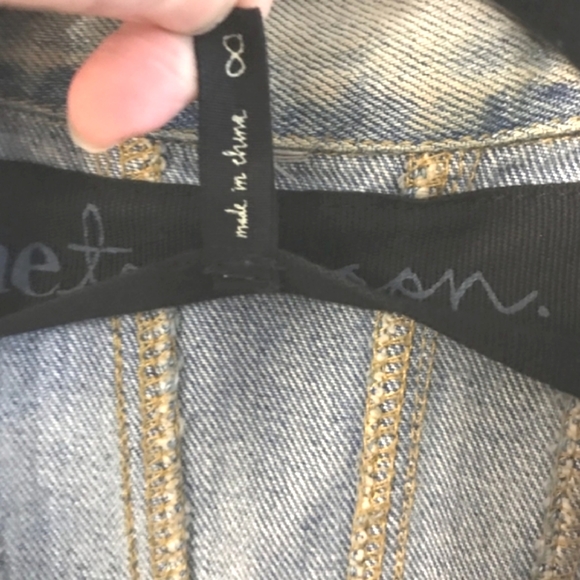 OneTeaspoon 'Rebel Hell' Distressed Denim Jacket Sz4 - Picture 12 of 16